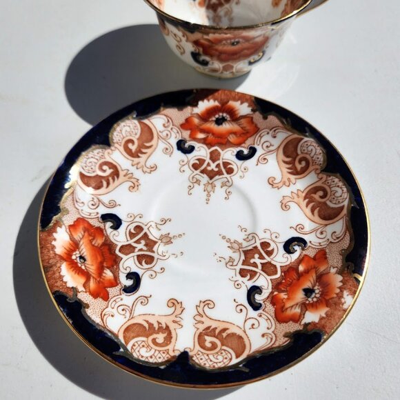 Alfred B Pearce & Co Antique English Bone China Tea Cup Saucer Set Vintage Plate - Picture 9 of 16